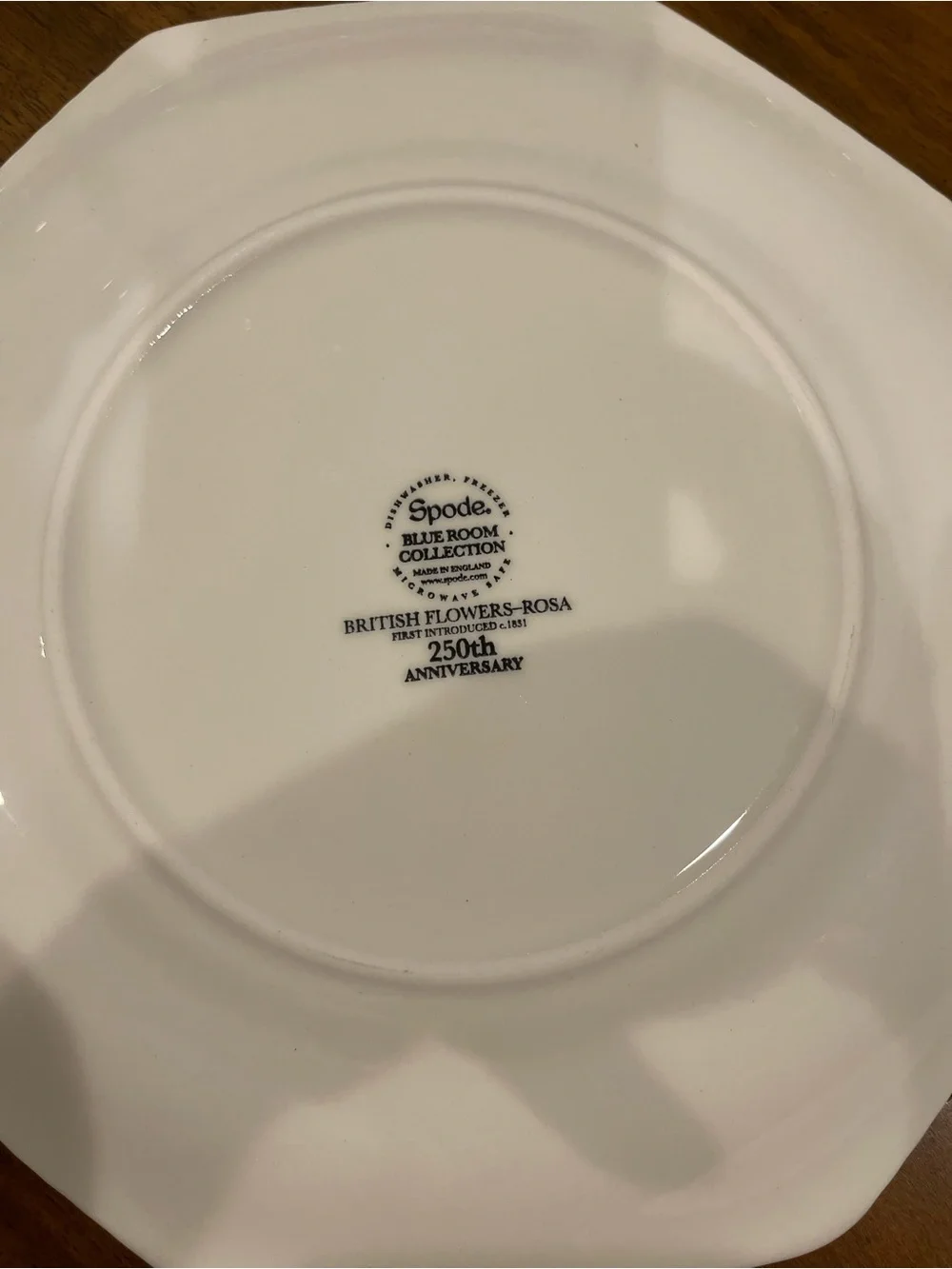 Spode Blue and White Octagonal Dinner Plates - Pair
